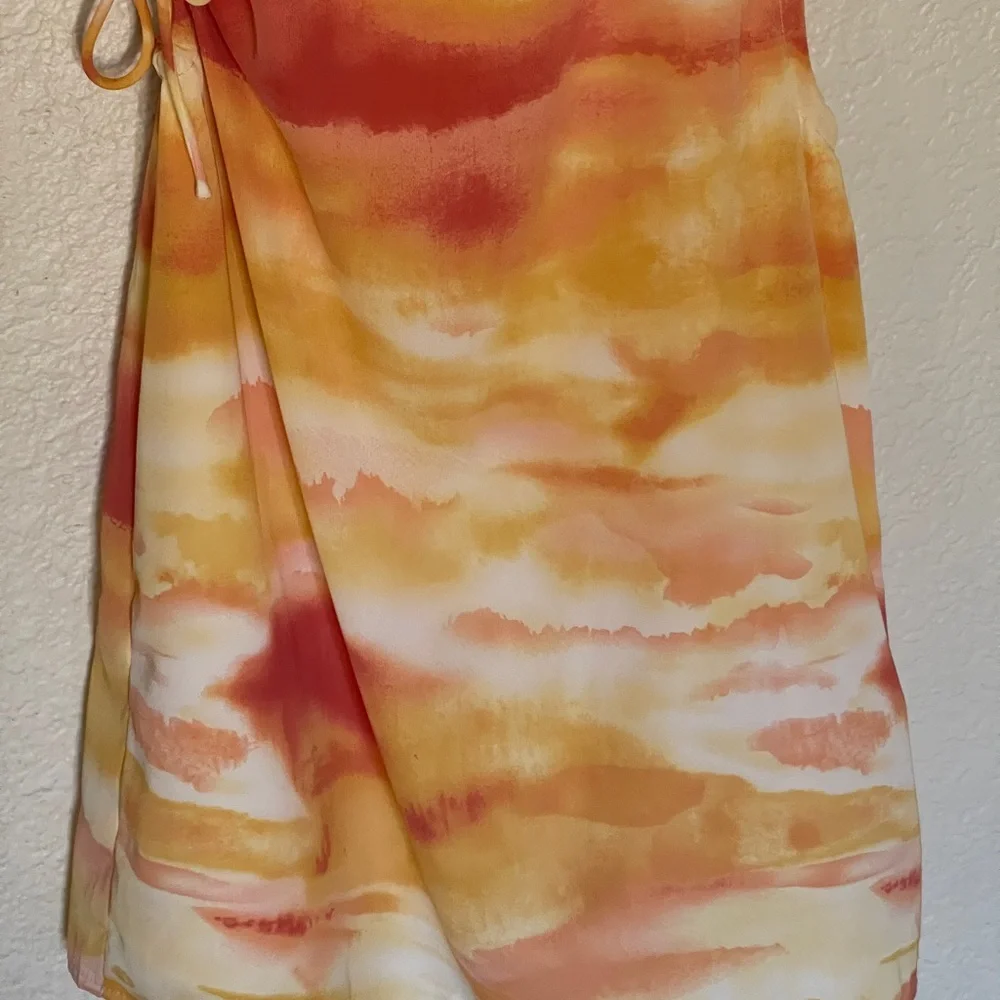 Sunset Ruched Mini Sundress - Picture 10 of 11